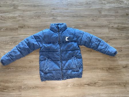 Karl Kani Puffer Jacke Denim blau