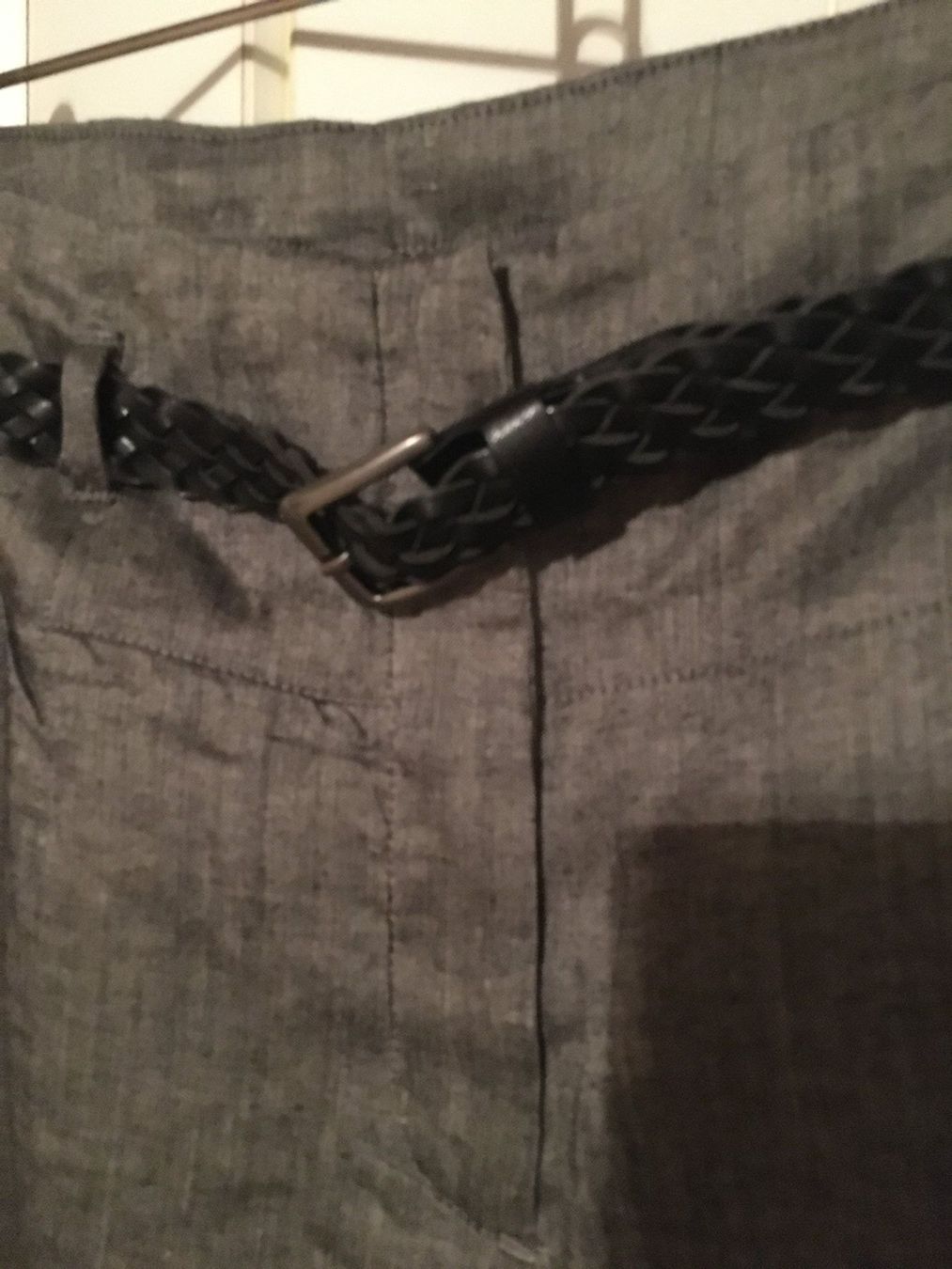 H&M Hosen: H&M Hose, Gr. 38, grau, mit Gürtel – Gebraucht aus Arni AG von Mimo007 2