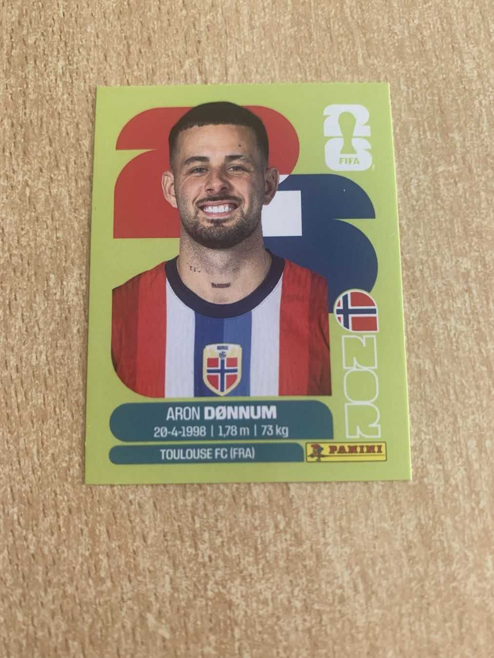 Panini Carte collezionabili: Panini Sticker WM 2026 Aron Donnum NOR 17 – Nuovo (secondo la descrizione) da Reinach BL venduto da Grolifcb