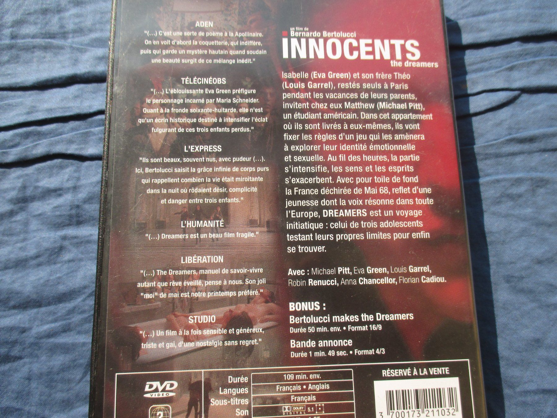 Tutti i DVDs: Innocents (Bernardo Bertolucci) – Usato da Colombier NE venduto da Nevenma 1