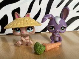 Lot de 2 figurines LPS Pet Pairs, Lapins, Hasbro 2008