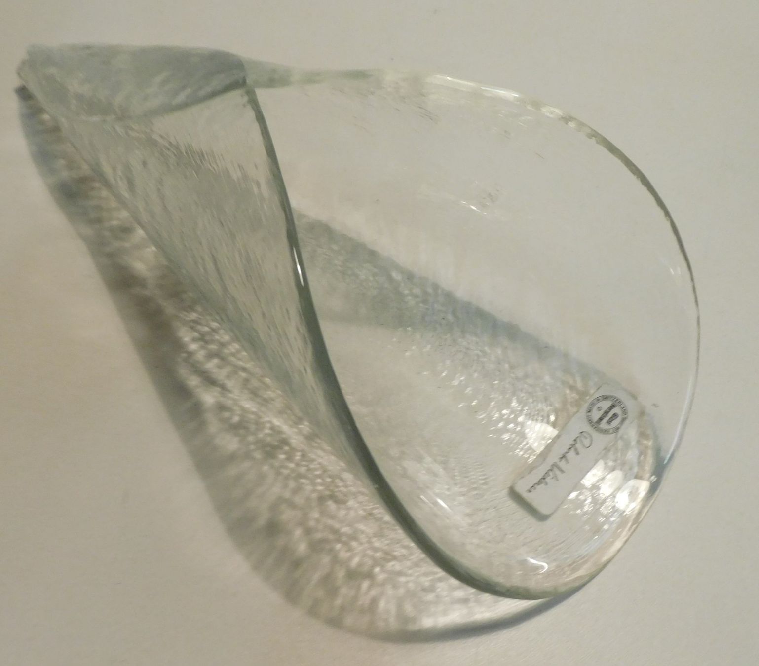 Glasi Hergiswil Gläser: Hergiswiler Glas Cornet mit Label   Roberto Niederer Glas – Gebraucht aus Sursee von 76 3