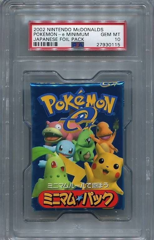 Pokémon Carte collezionabili: Pokemon McDonald's Original Minimum Pack 2002 PSA 10 – Usato da Zuerich venduto da Eric1389