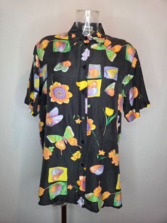 Vintage Citylife Seidenbluse - M–L