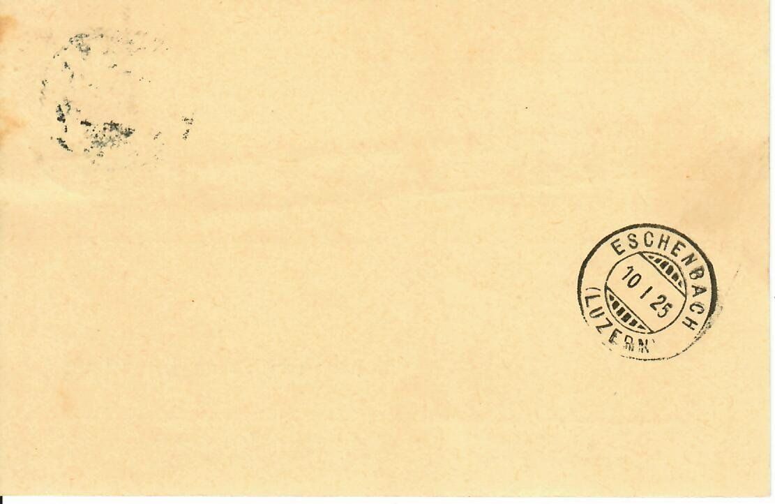 Alle Briefmarken: PK, Hochdorfer Anzeiger 1925 – Gebraucht aus Hochdorf von Ziegel-16 1