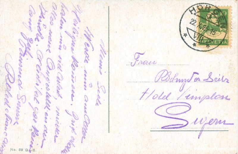 Cartoline postali: Horgen - Gesamtansicht + 1926 – Usato da Emmenbrücke venduto da teestube 1
