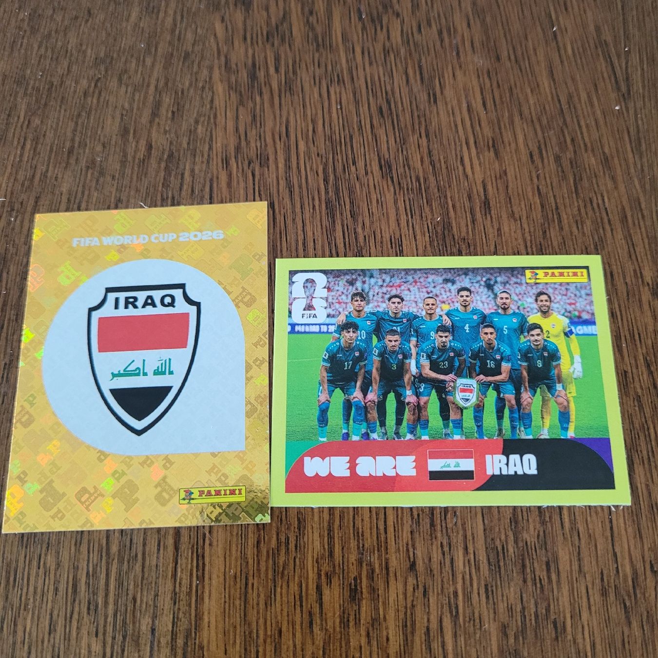 Panini Carte collezionabili: Panini26 IRAQWappen und Mannschaft – Nuovo (secondo la descrizione) da Winterthur venduto da Flomal