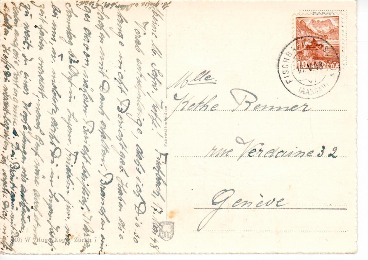 Cartoline postali: Göslikon 1948 – Usato da Wolhusen venduto da Curver9 1