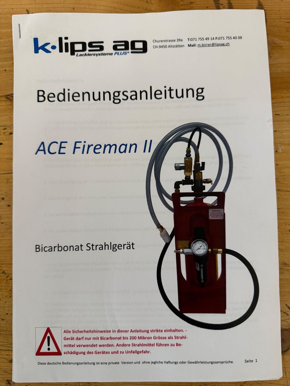 Tutte le macchine: Feinstrahlgerät / Bicarbonat-Strahlgerät – Usato da Einsiedeln venduto da maroni63 4