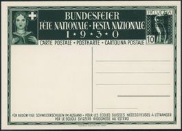 1930 - Pro Patria - Bundesfeierkarte - Entwertet