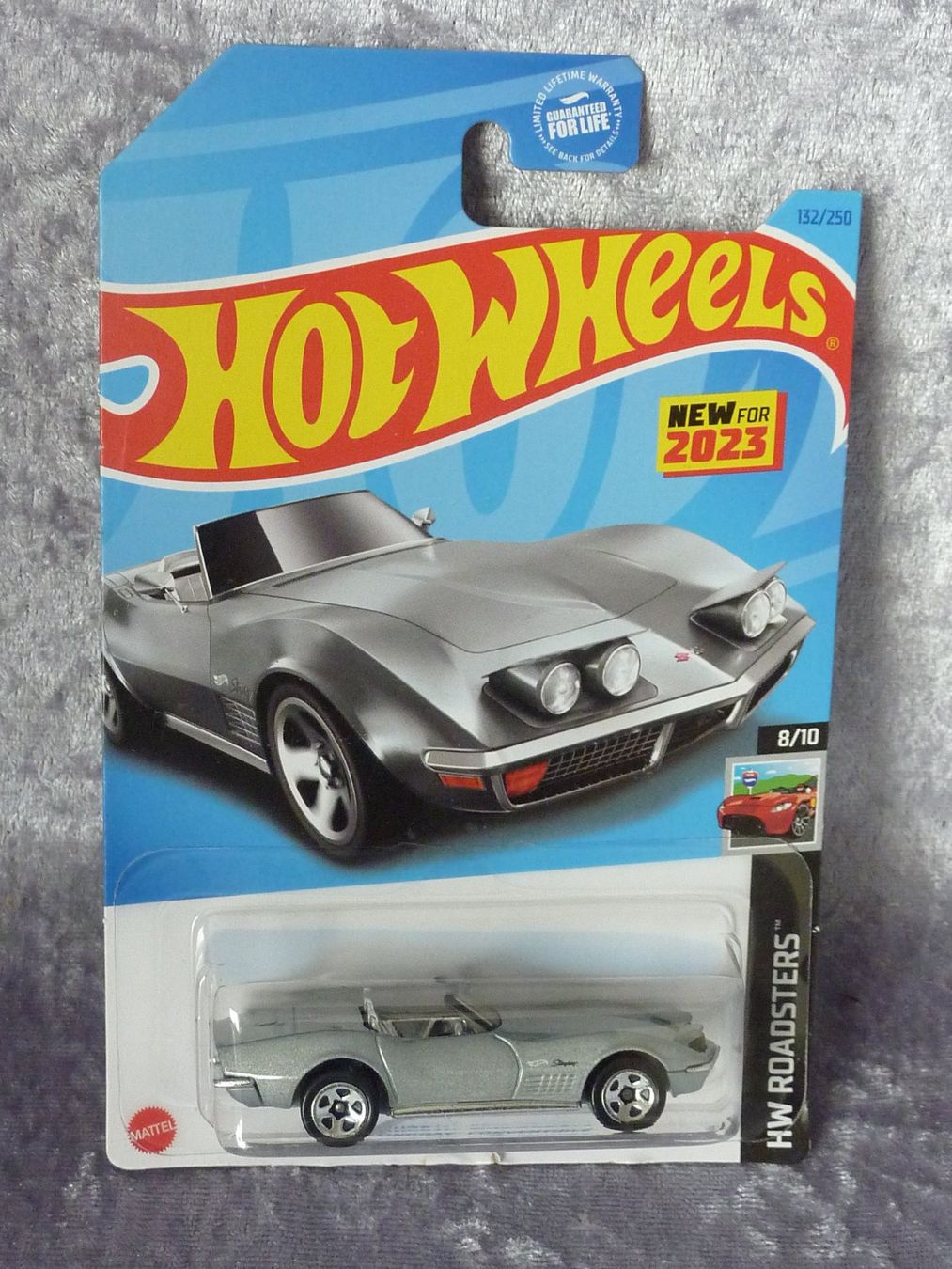 Hot Wheels Modellini d'auto: Chevrolet Corvette Convertible 1972 1:64 – Nuovo e nell'imballaggio originale da Dürrenäsch venduto da Cobra1ch