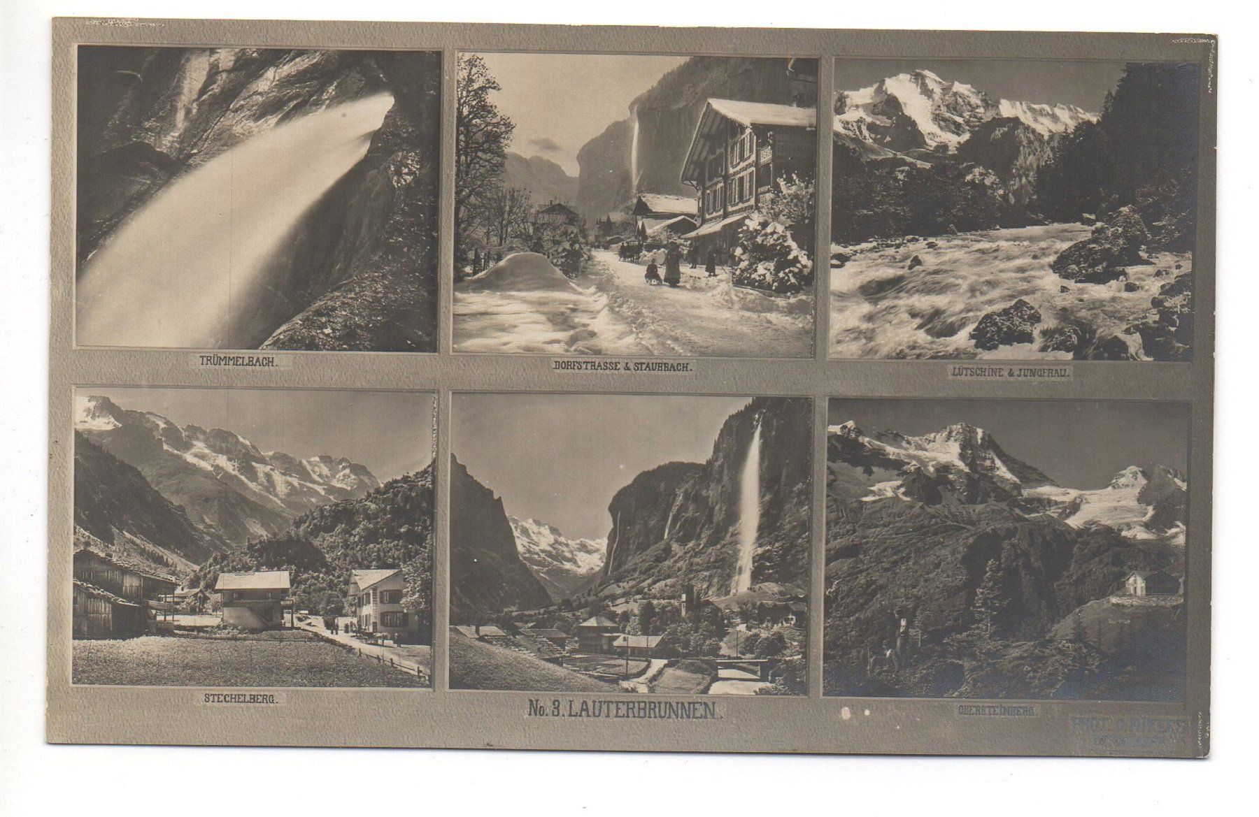 Cartoline postali: 6-Bild-AK LAUTERBRUNNEN – Nuovo (secondo la descrizione) da Jona venduto da philajona