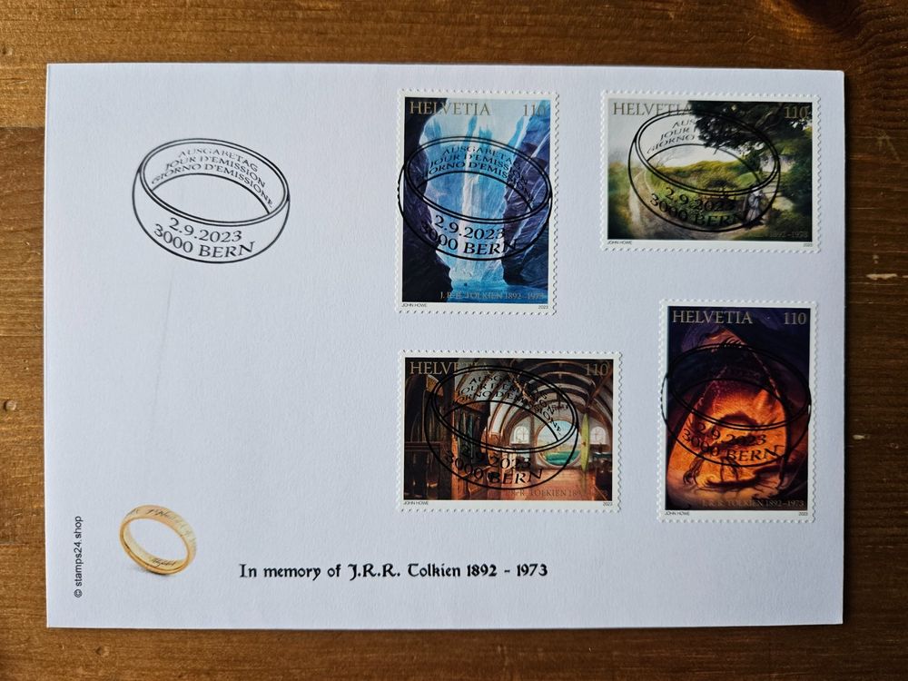 FDC 50. Todestag John Ronald Reuel Tolkien mit Voll-ET (Gebraucht) in ...