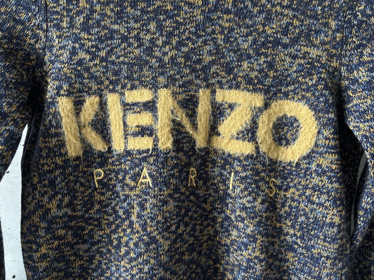 Kenzo Pullover & Sweatshirts: Kenzo Pullover S Wolle Mohair blau Melange – Gebraucht aus Rebstein von wendy321meins 2