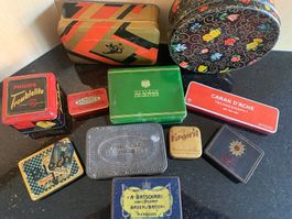 11 Vintage Blechdosen Konvolut | Batschari
