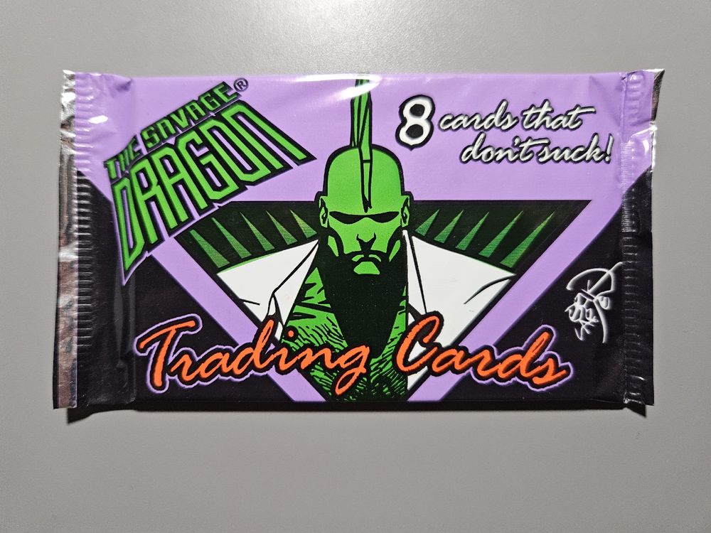 Savage Dragon Trading Cards Booster 8 Karten 1997 (Neu und