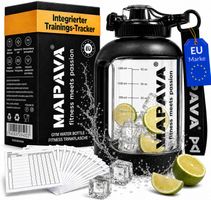 MAPAVA Trinkflasche 1.5L mit Trainingskarten