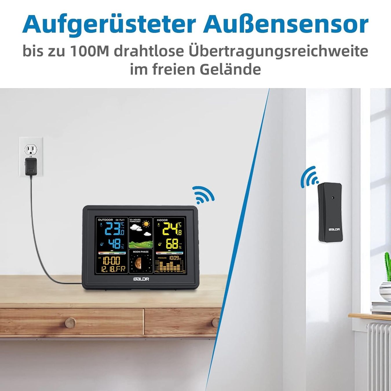 Altro per la casa: Wetterstation Funk mit Außensensor – Nuovo e nell'imballaggio originale da Nuglar venduto da SaleRitter 1