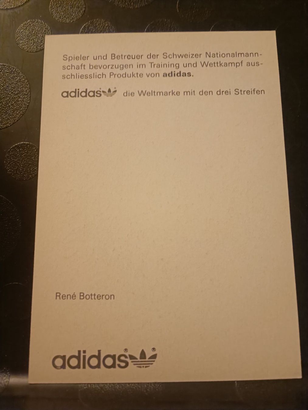 Autografi: Rene Botteron - handsignierte alte SFV Autogrammkarte – Usato da Menziken venduto da Artographs 1