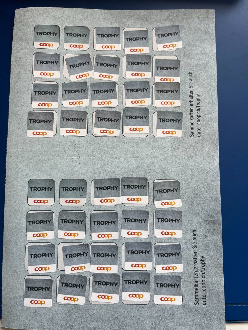 Coop Sammelmarken & -punkte: Coop Trophy Karte – Neu (gemäss Beschreibung) aus Dintikon von Redgar58