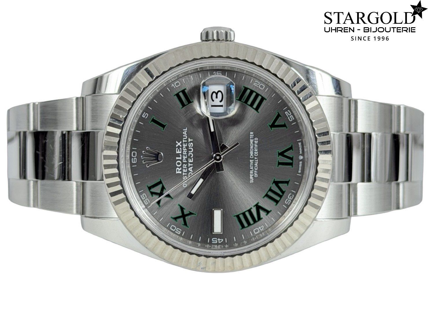 Rolex Montres: Rolex Datejust 41 "Wimbledon" - 126334 – D'occasion à Zürich par Stargold-Uhren 4