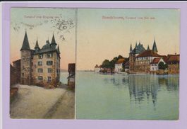 Steckborn   :   alte Ansichtskarte und Stabstempel 1909