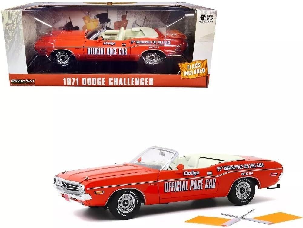 Dodge Modellini d'auto: Dodge Challenger Convertible 1971 "55th Indianapolis 500 – Nuovo e nell'imballaggio originale da Gerlafingen venduto da espero88 8