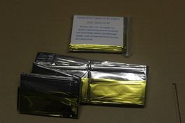 2x Rettungsdecke Silber/Gold 160X210 cm