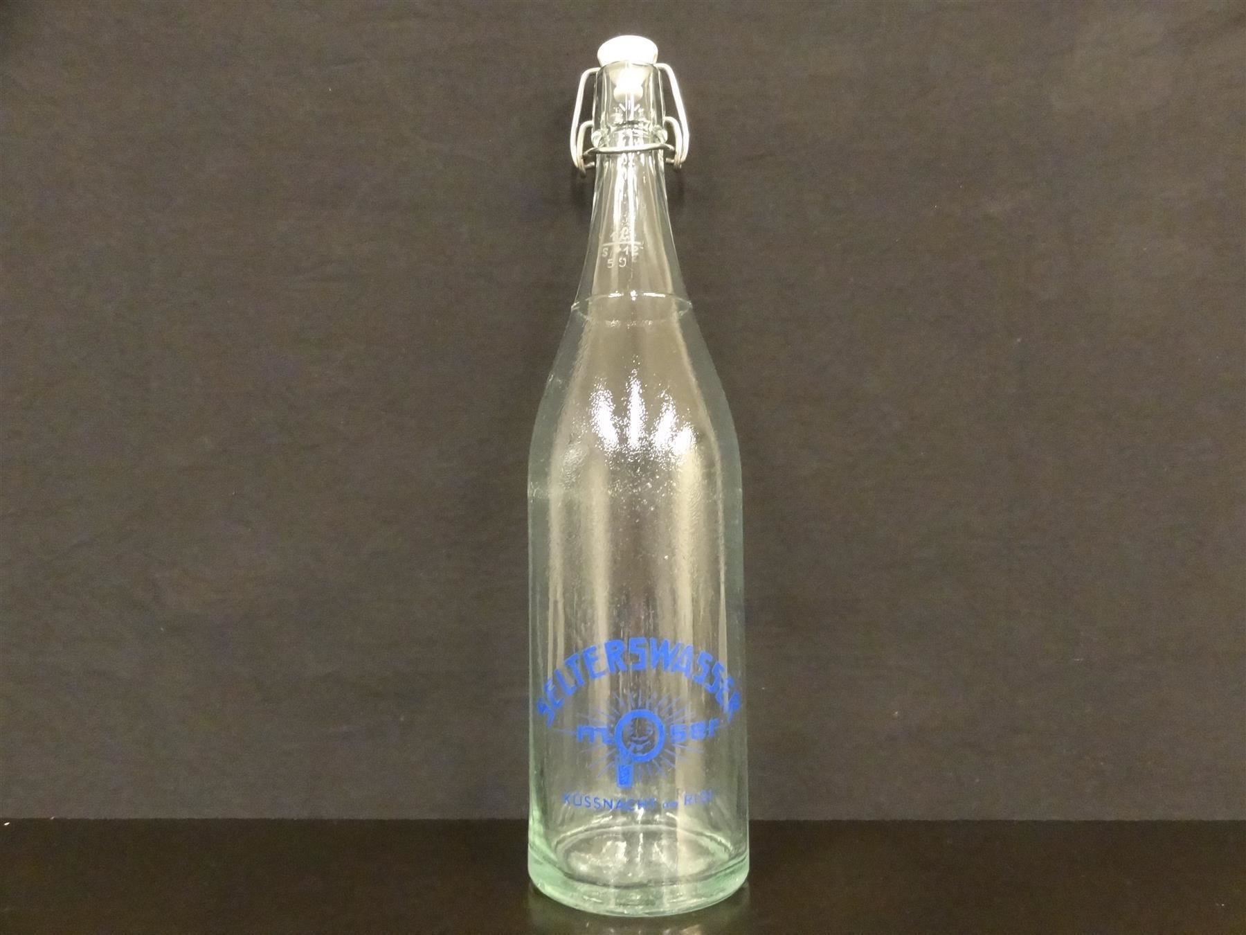 Bicchieri, Caraffe & Bottiglie: alte Flasche SELTERSWASSER MOSER 1959 – Usato da Kerzers venduto da Flaschenposten
