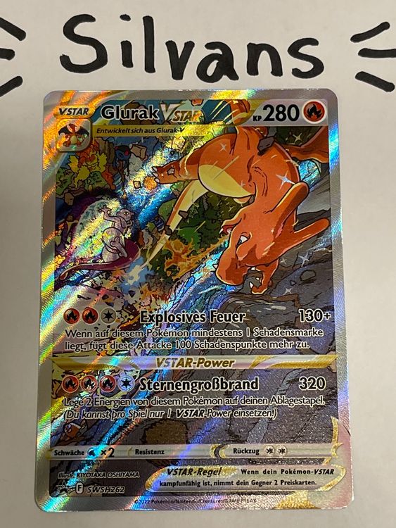 Glurak VStar Alternativ Art Black Star Promo SWSH262 Deutsch | Kaufen ...