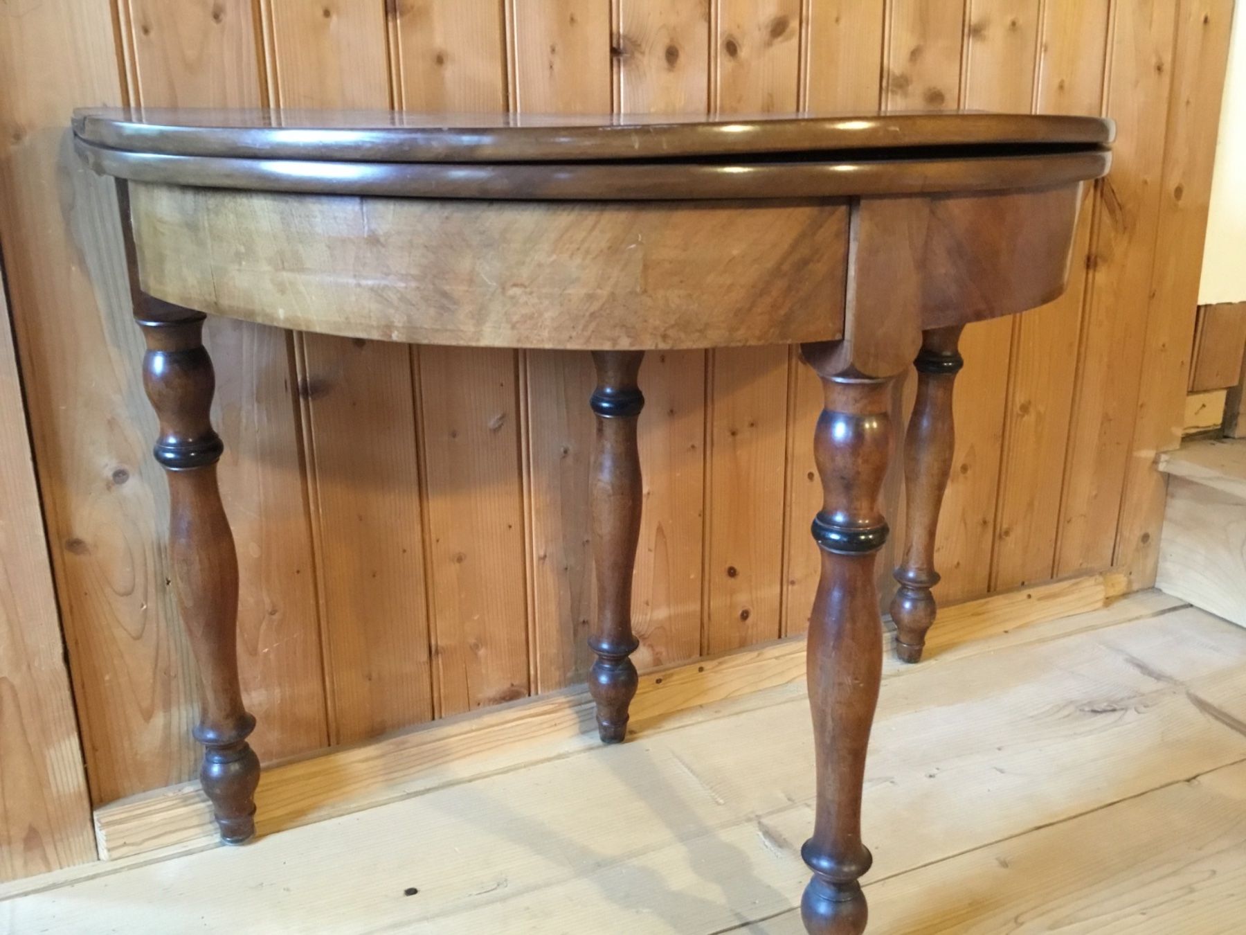Tables: Table / console demi-lune ancienne du XIXe siècle – D'occasion à Le Sépey par xdu_67z8 1