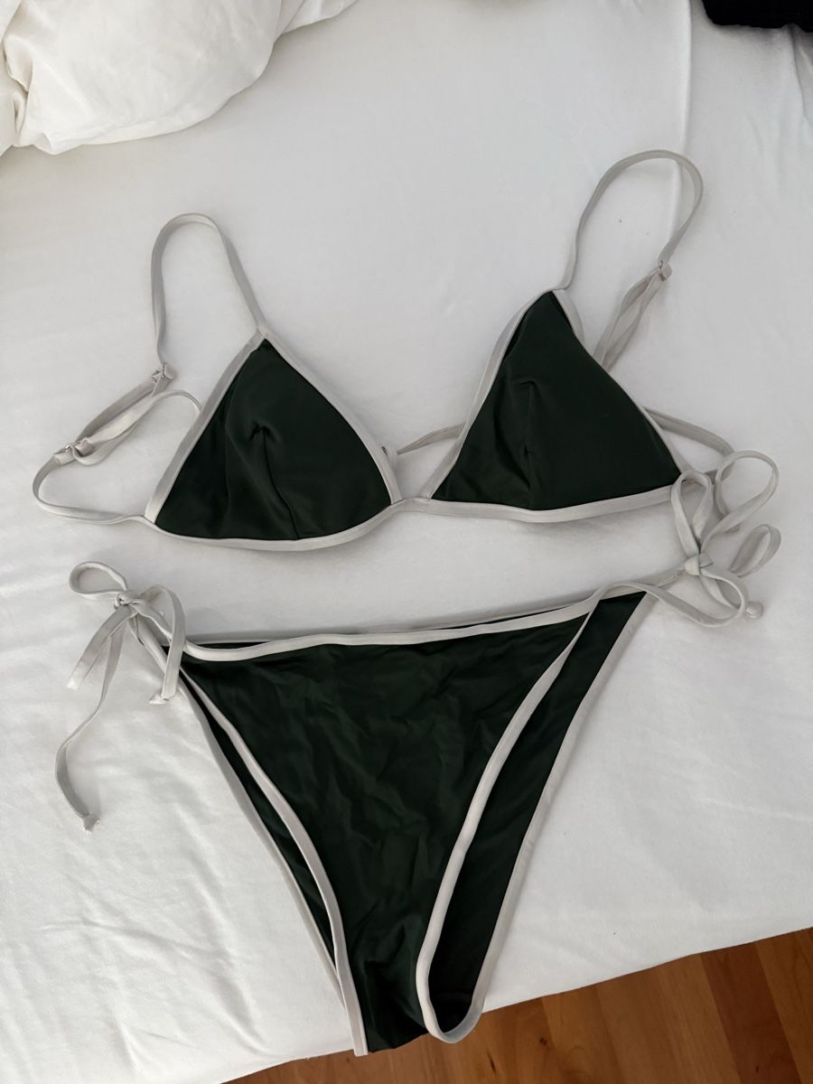 H&M Costumi da bagno & Bikini: Bikini Set H&M Grün Weiss, Gr. M – Usato da Dietlikon venduto da lizz.yy 1