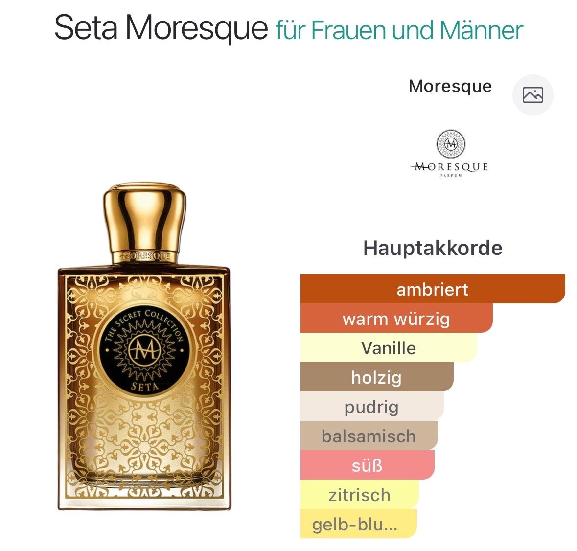 Profumi & Eau de Toilette: Original Moresque EdP, Seta, neuwertig – Usato da Aarburg venduto da flacon05 4