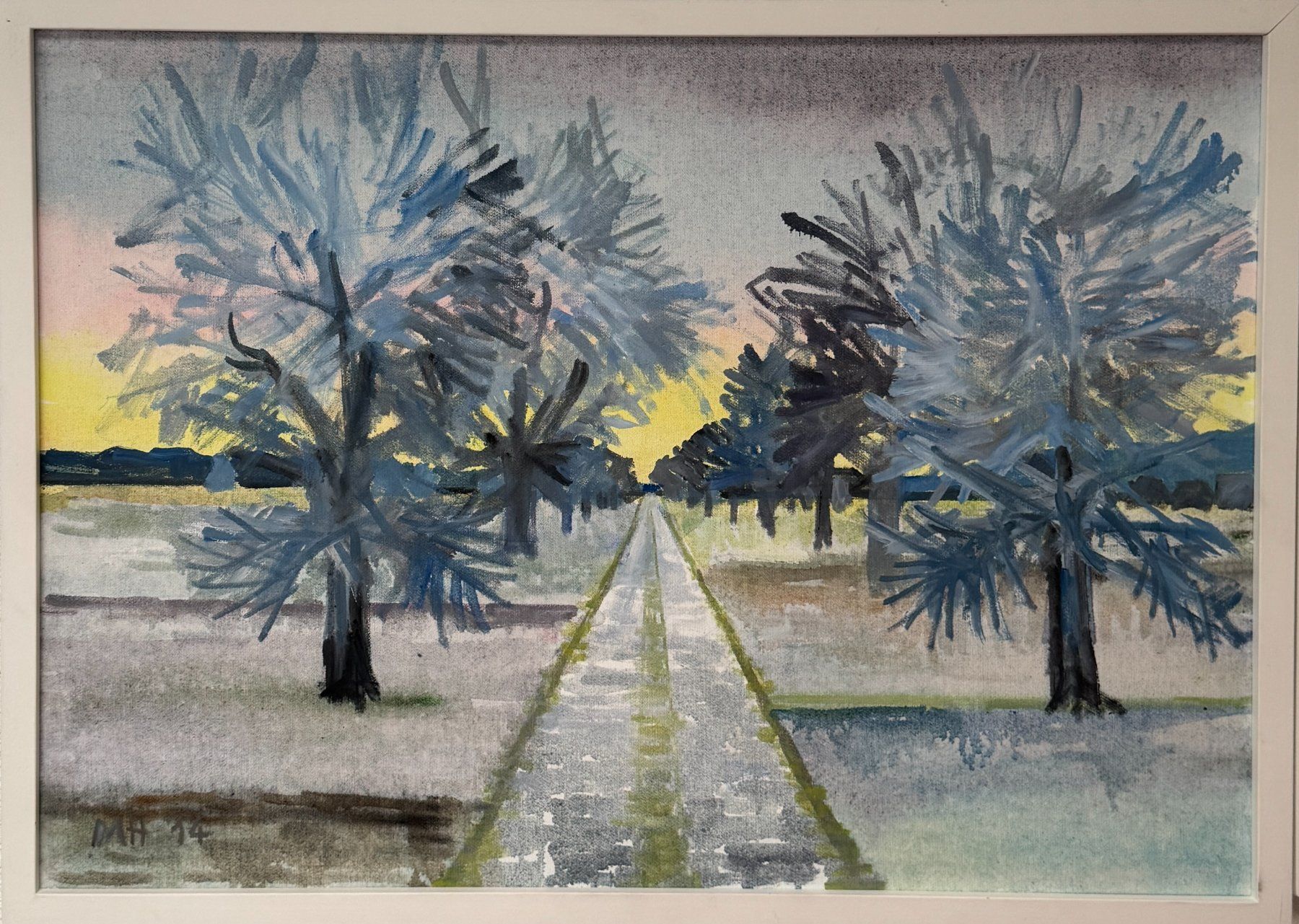 Gemälde: Martin Herzig -  Ölbild Winterlandschaft – Gebraucht aus Oensingen von Faebu_00