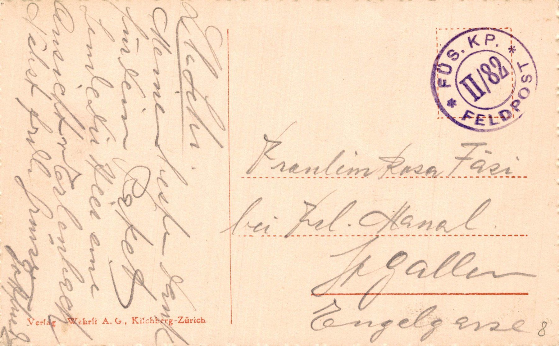 Cartoline postali: Erlenbach gegen den Uetliberg – Usato da Bronschhofen venduto da Astore 1