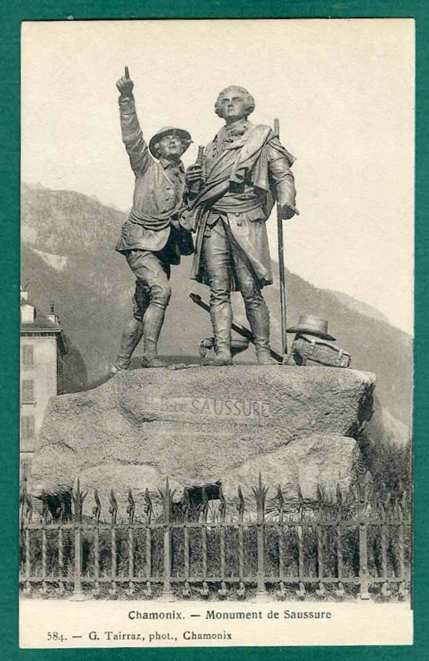 Ansichtskarten: Chamonix, Monument de Saussure, ca. 1915, ungelaufen – Gebraucht aus Sargans von Hausi1951