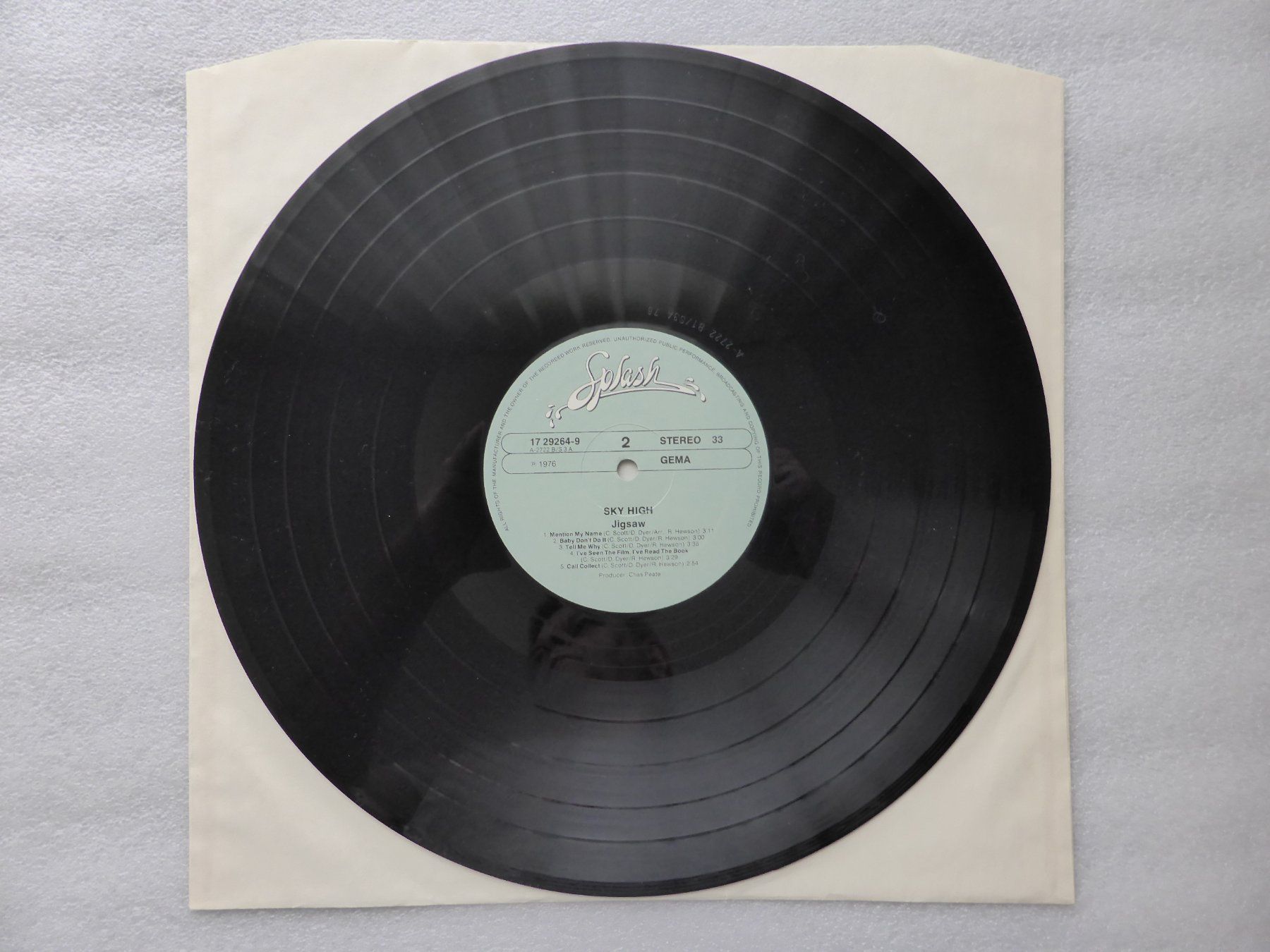 Dischi in vinile: VINYL  LP  JIGSAW – Usato da Küssnacht am Rigi venduto da Sunnestrahl 3
