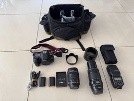 Canon EOS 70D appareil photo reflex sac flash et objectifs