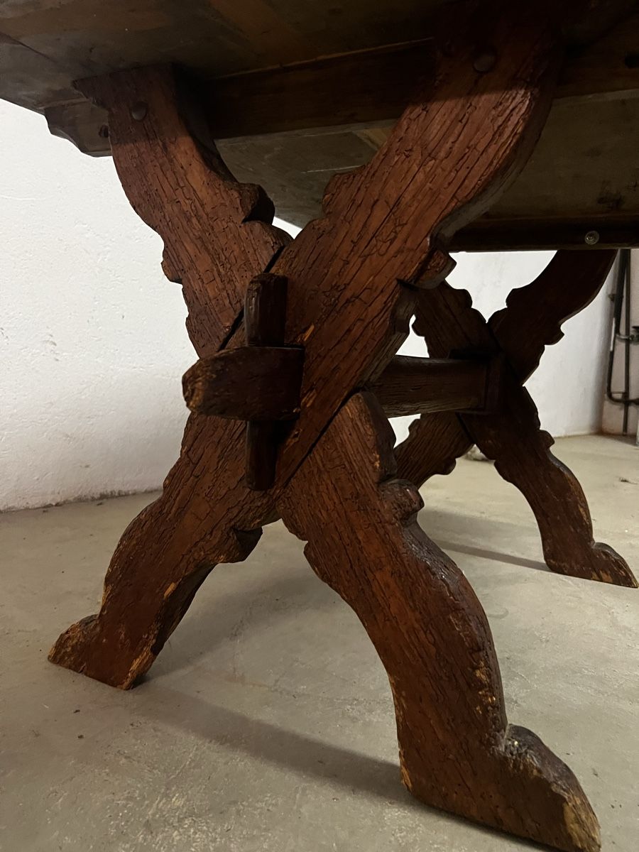 Tables: Antiker Holztisch mit Charme - Einzigartiges Einzelstück – D'occasion à Madiswil par Bilranis1071 5