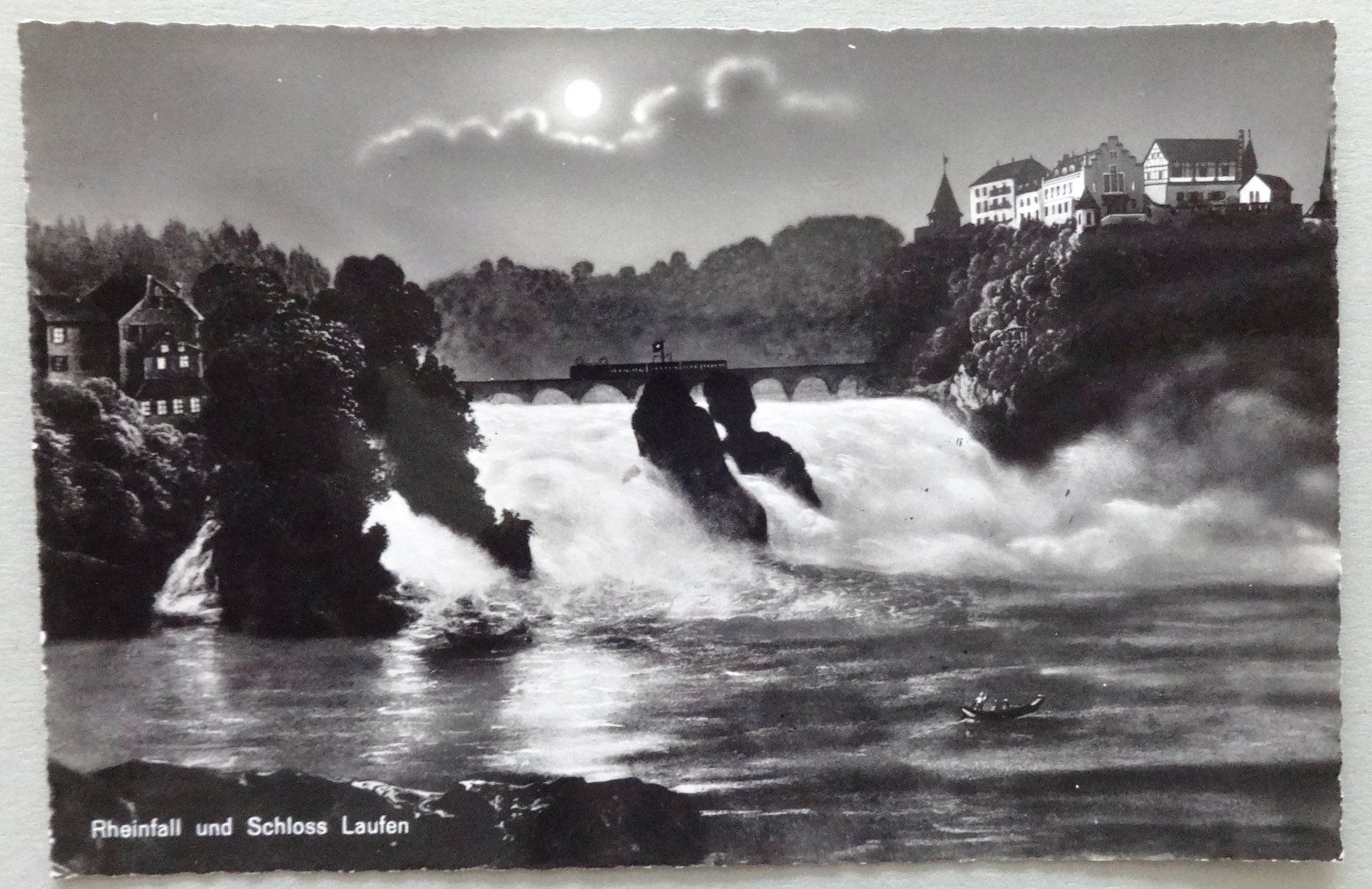 Cartoline postali: Rheinfall und Schloss Laufen – Usato da Fétigny venduto da Billy2miny