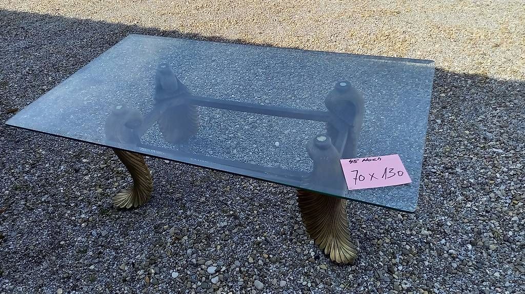 Tavoli: eleganter Glas-Tisch / Clubtisch – Usato da Fischenthal venduto da daska2