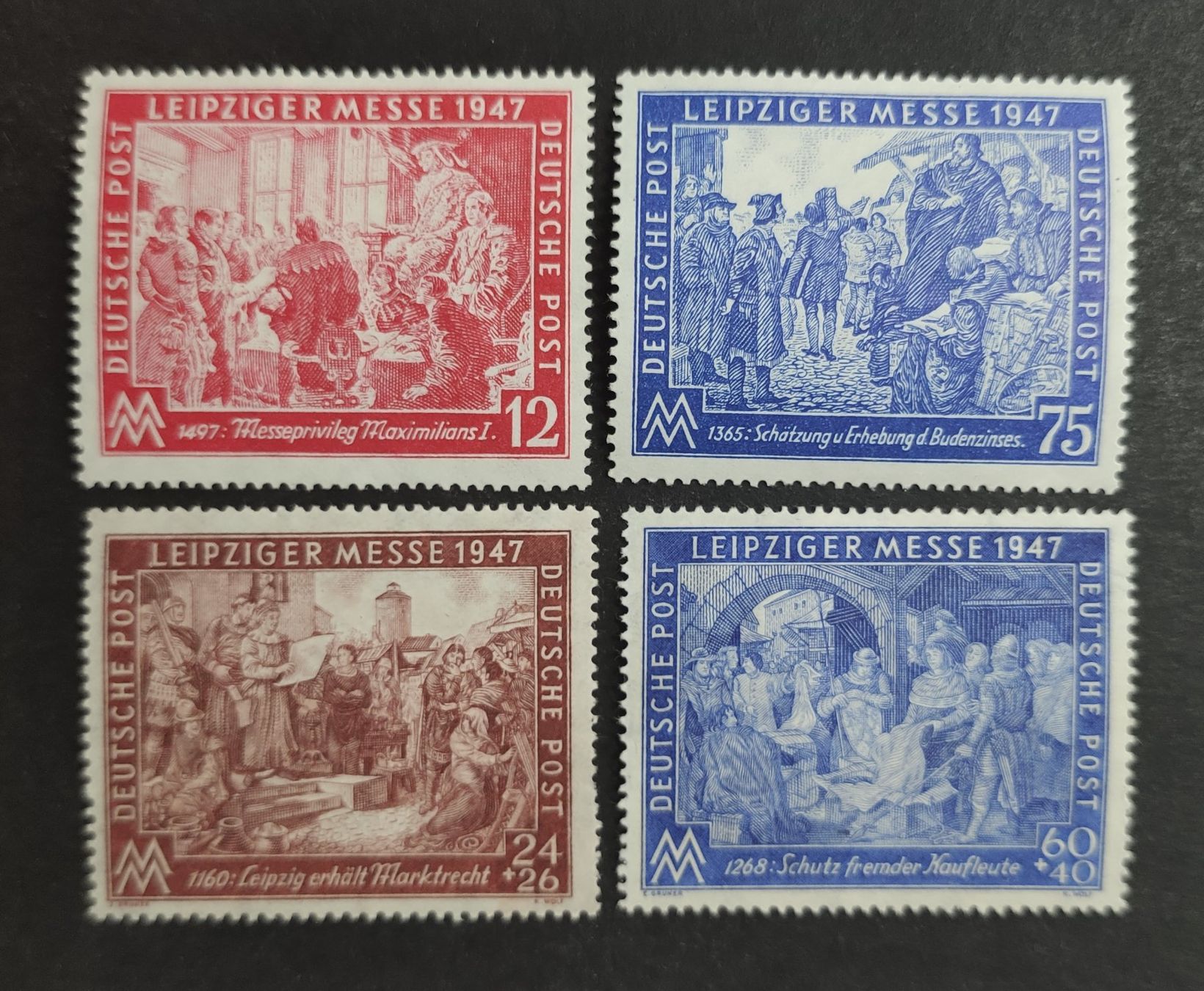Tutti i francobolli: Leipziger Messe 1947 ungestempelte – Usato da Wil SG venduto da Zazal