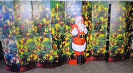 Schon bald ist Weihnachten. Riesige Weihnachts-Raumteiler