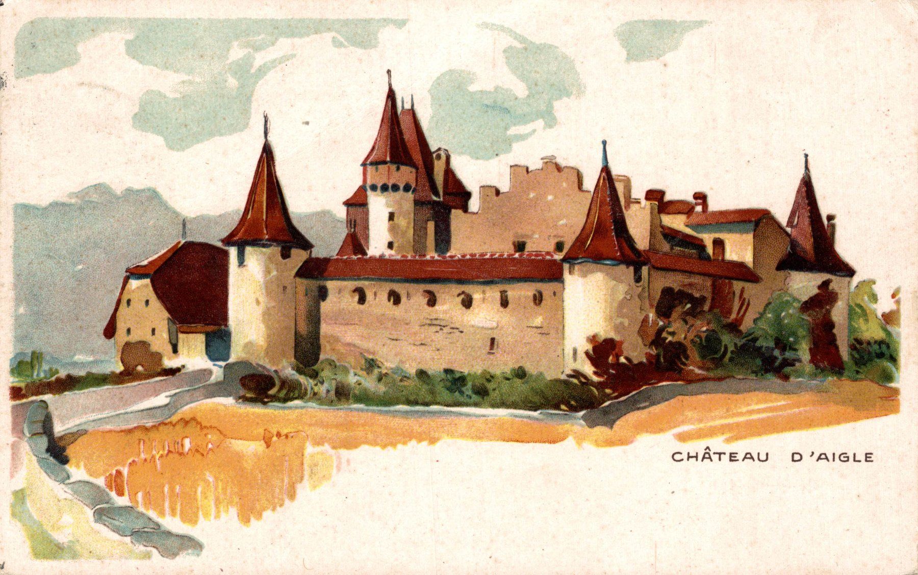 Cartoline postali: Château d'Aigle – Usato da Bronschhofen venduto da Astore