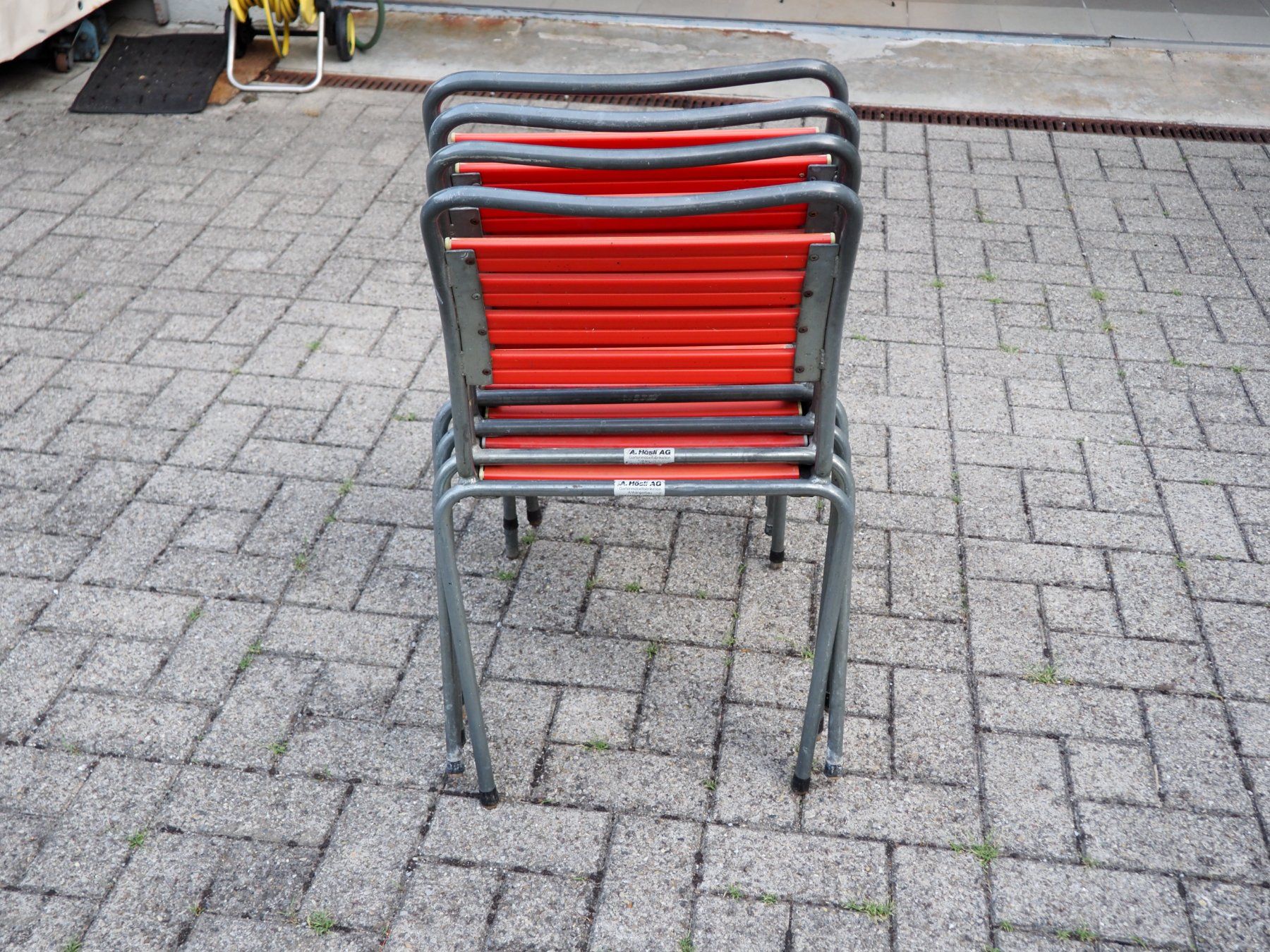 Chaises: 4 Gartenstühle, ev. Schaffner, Stapelbar – Défectueux à Schänis par Wewu 3