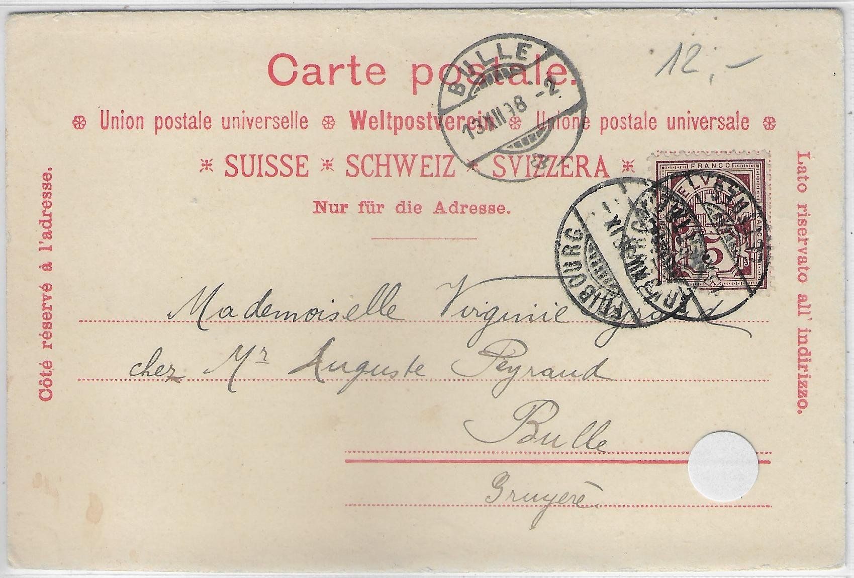 Ansichtskarten: Kinder-Fasnacht 1898 – Gebraucht aus Ettingen von Kartenplanet 1