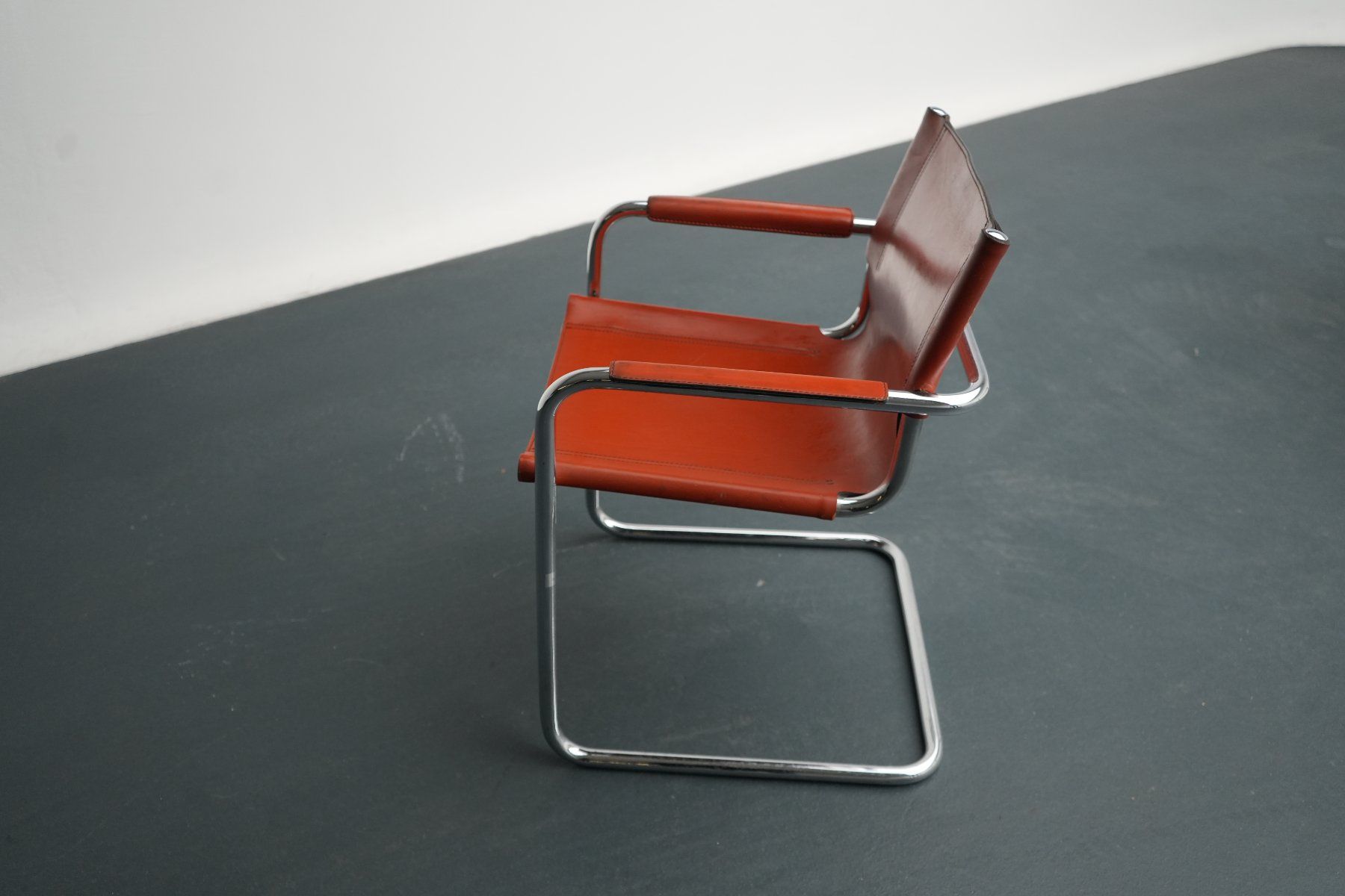 Sedie: Stuhl Leder Orange, Metallgestell – Usato da Safenwil venduto da EFAGSafenwil5745 3