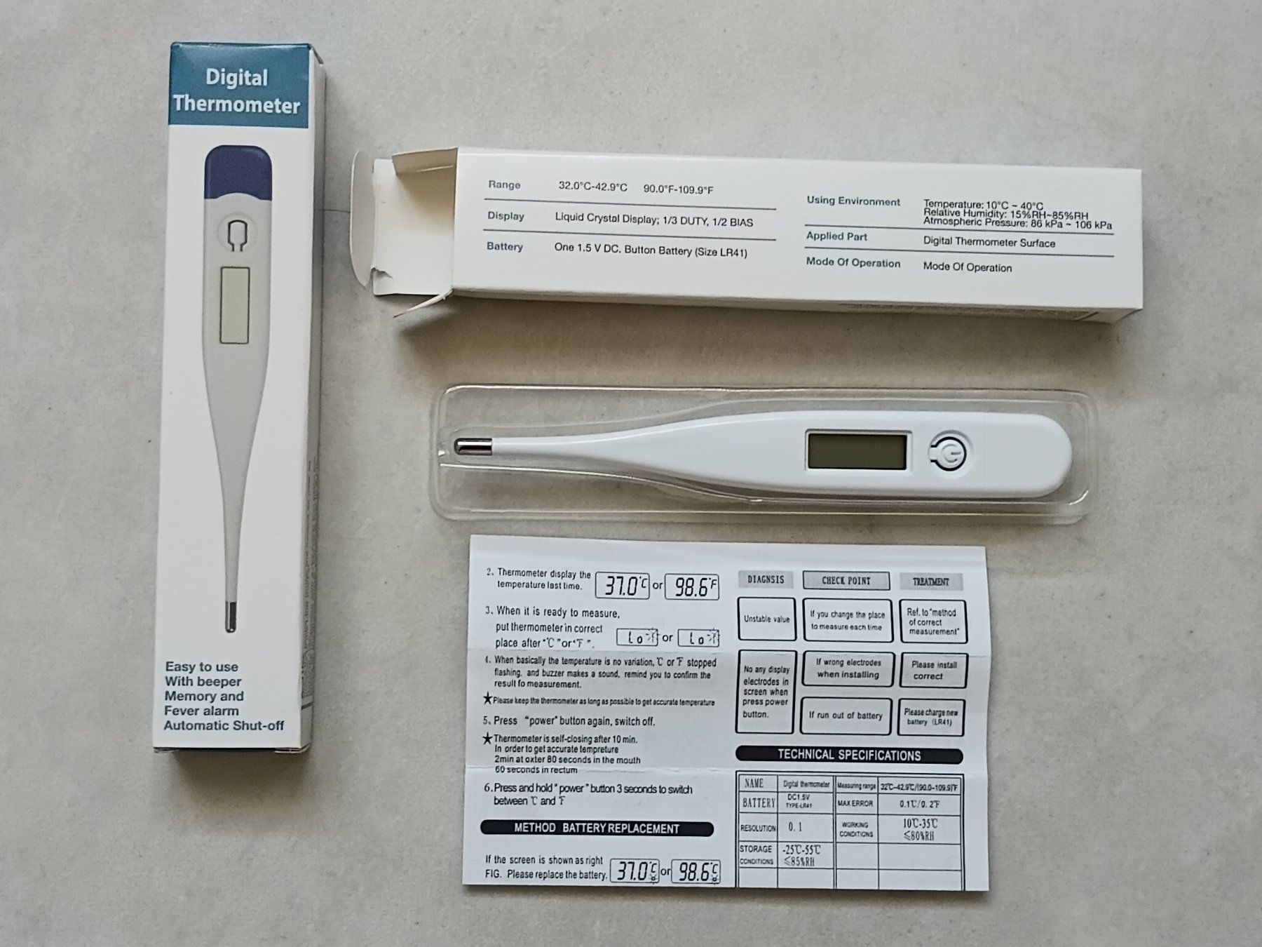 Altro per la casa: Fieberthermometer, Digital, neu, 2er Set – Nuovo e nell'imballaggio originale da Igis venduto da lebi