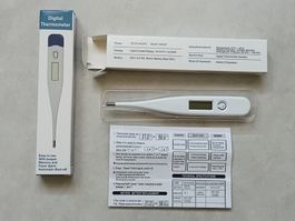 Fieberthermometer, Digital, neu, 2er Set