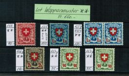 Lot Wappenmuster ** postfrisch